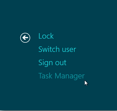 Windows 8 task manager