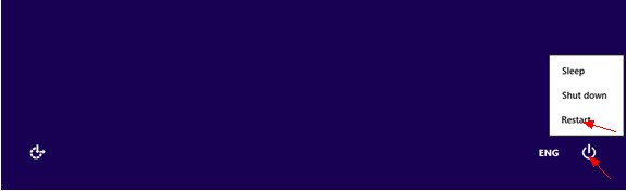 windows 8-Restart option