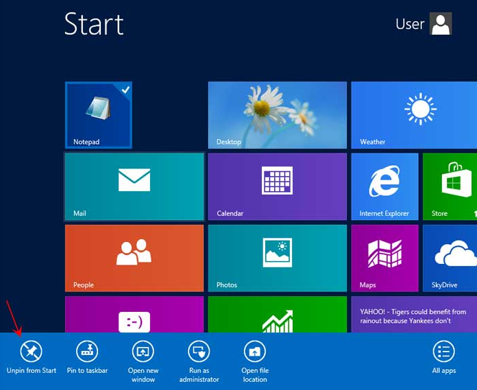 windows 8 start screen