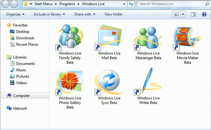 how to uninstall windows live