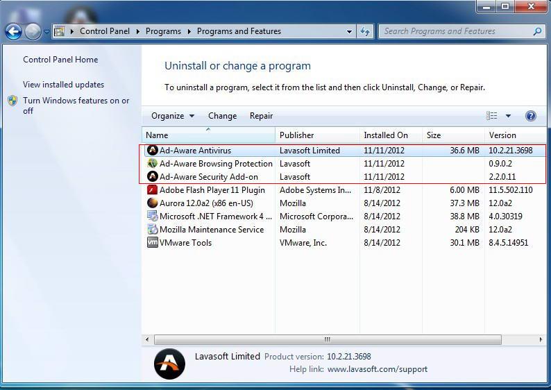 uninstall antivirus sentinel pro