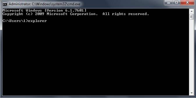 cmd explorer