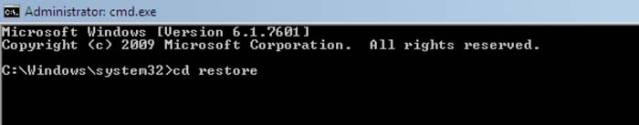 cmd restore