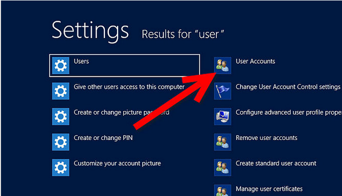 win8 user accounts