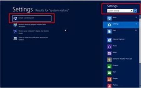 0-System restore-search bar- windows8