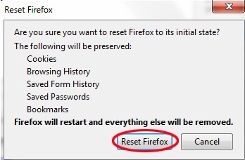 reset firefox3