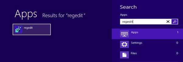 win8 regedit