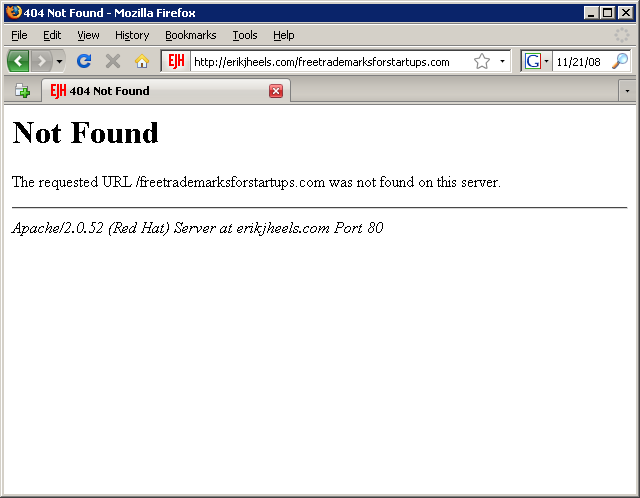 http/1.0 404 not found