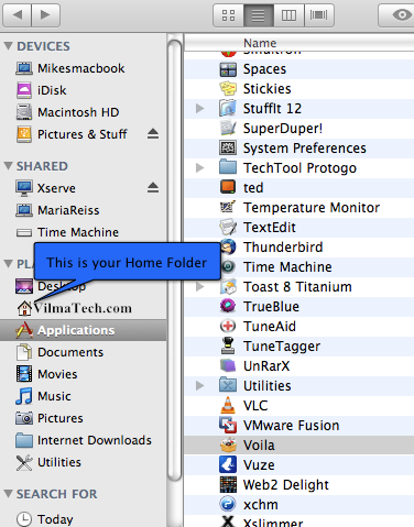 Access Home Folder to remove Isearch.babylon.com from Mac