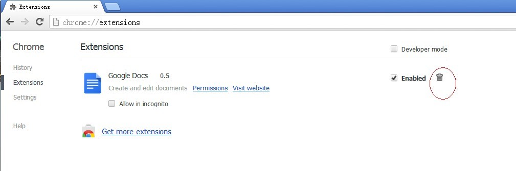 manage Chrome addon generated by  Isearch.babylon.com 