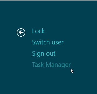 access win8 task manager to end Windows Internet Guard's service and processes 