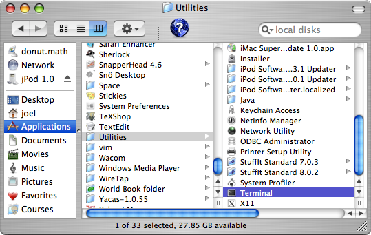 Access Terminal to modify hosts file and stop v9 portal site