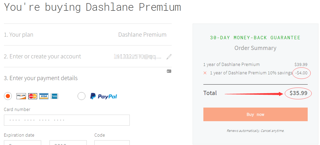 dashlane family plan cost