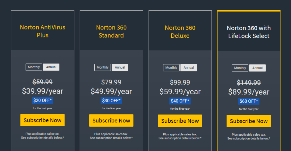 norton security discounts