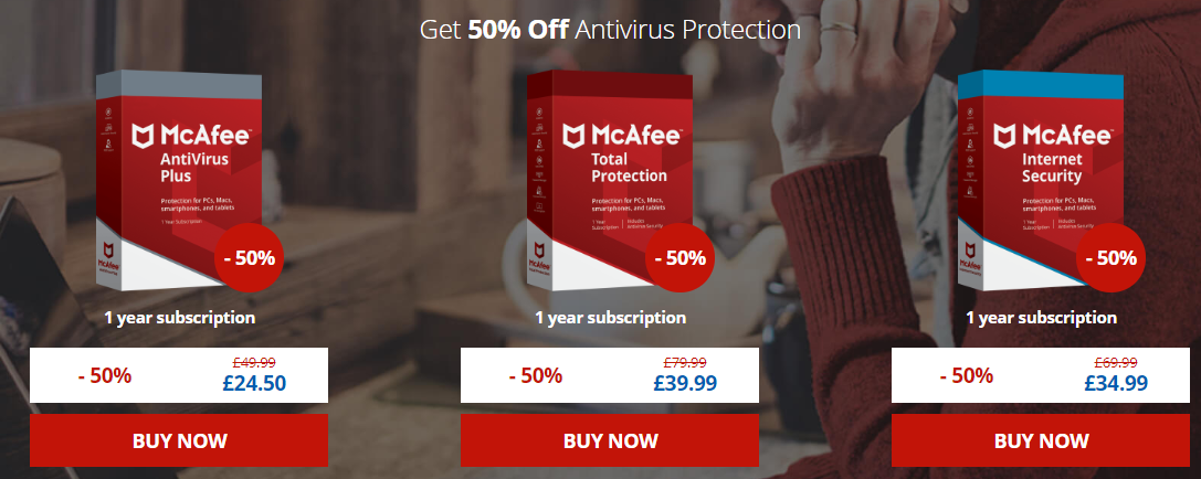 mcafee virus protection promo code