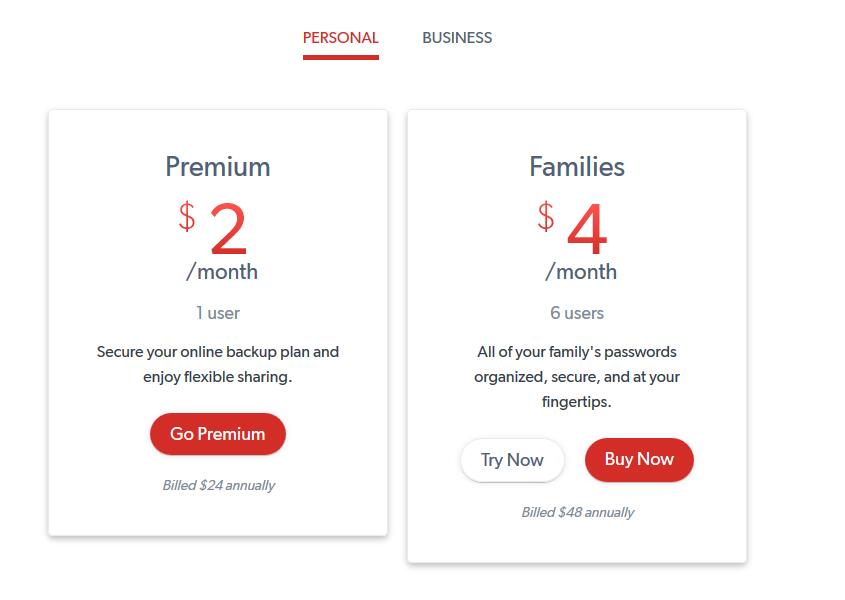 lastpass pricing business