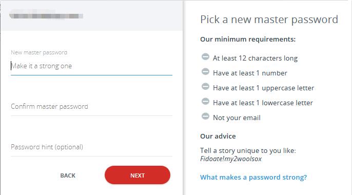 lastpass create password