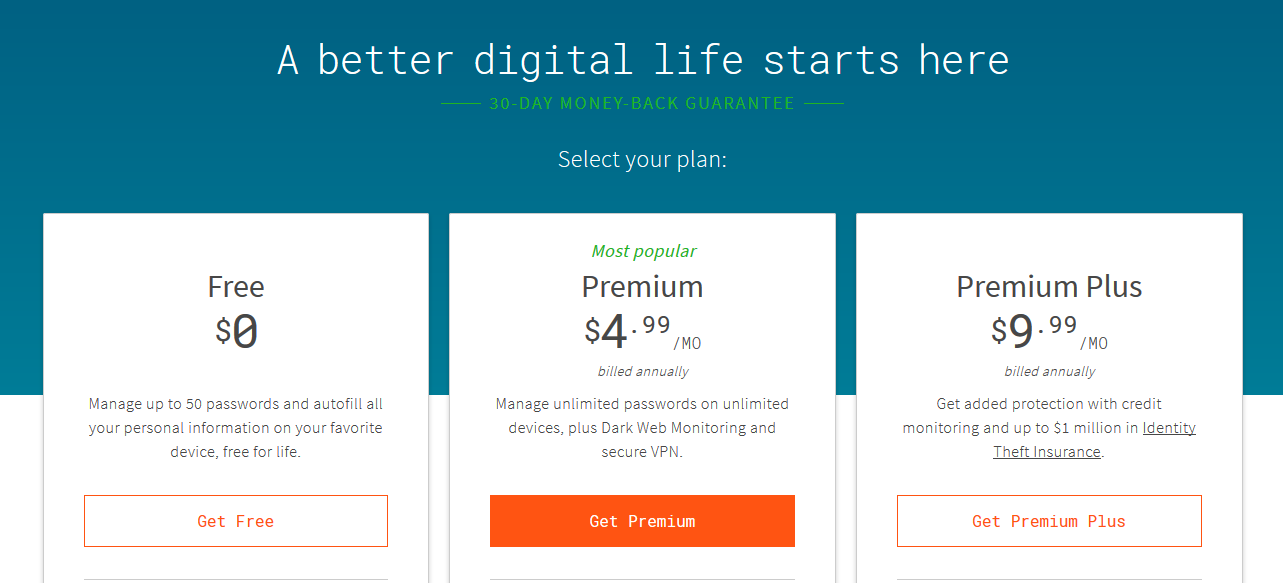 dashlane yearly cost