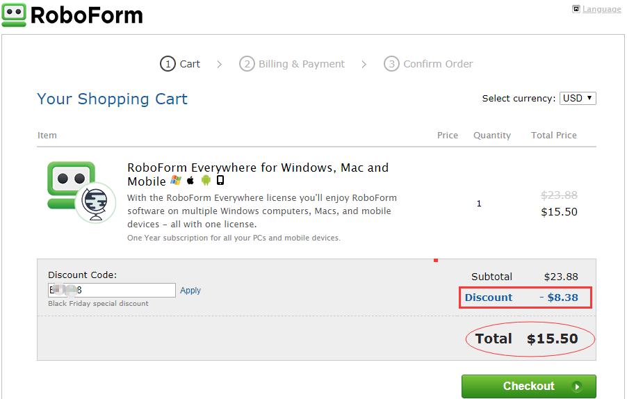 roboform discount rfs25