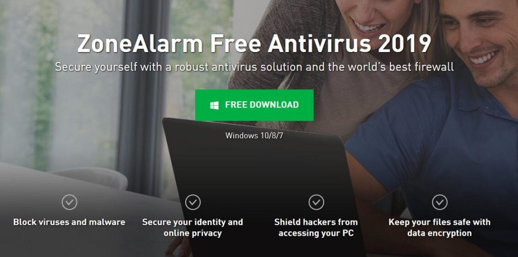 zonealarm free antivirus 2019 review
