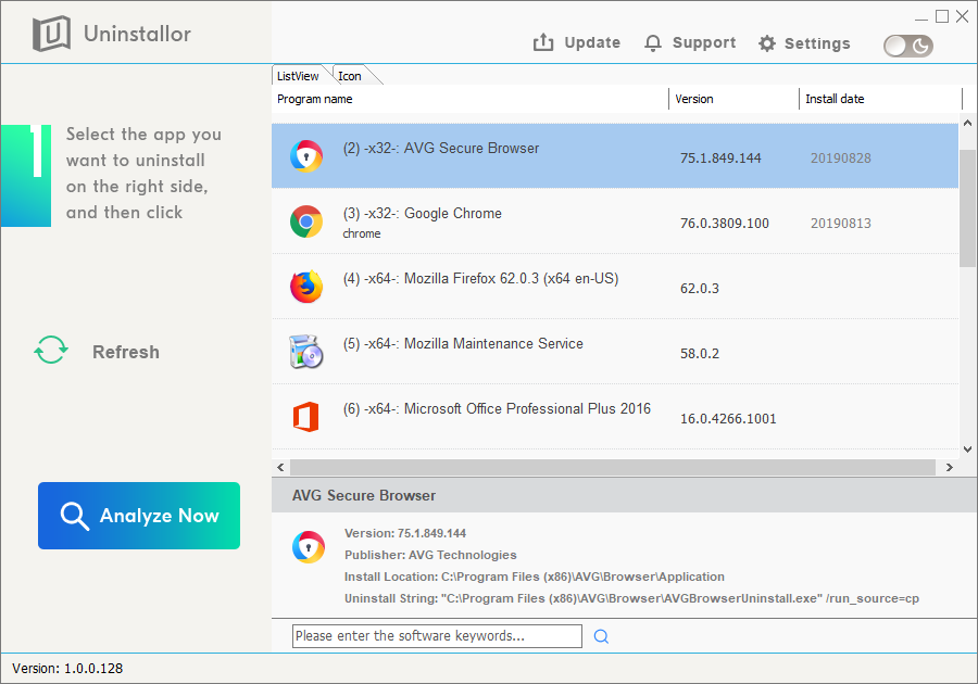 avg update unable to use browsers