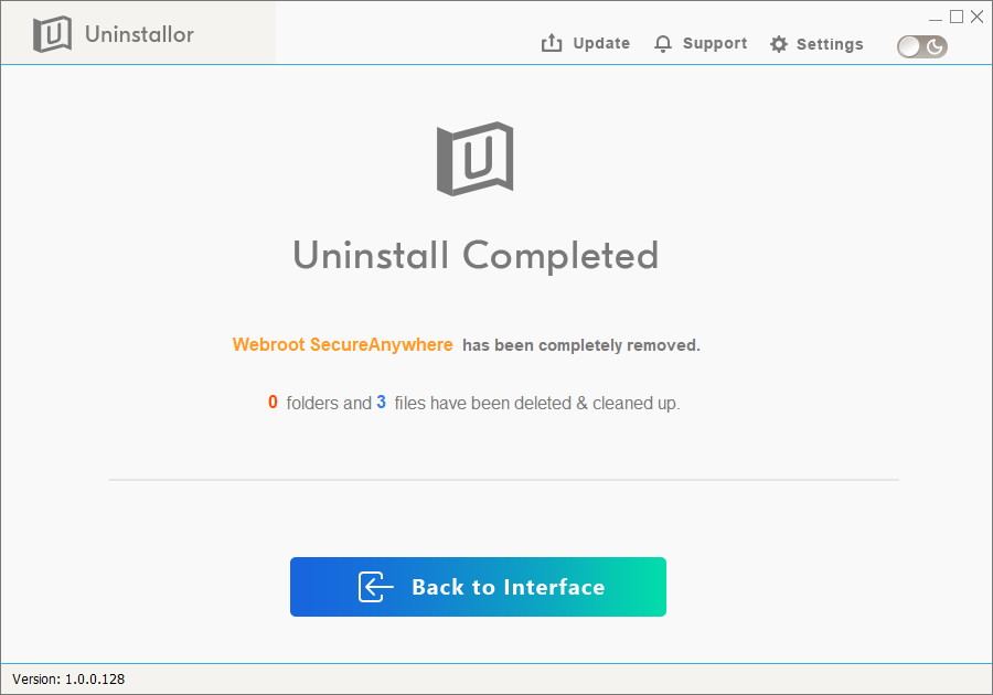 webroot uninstall tool windows 10