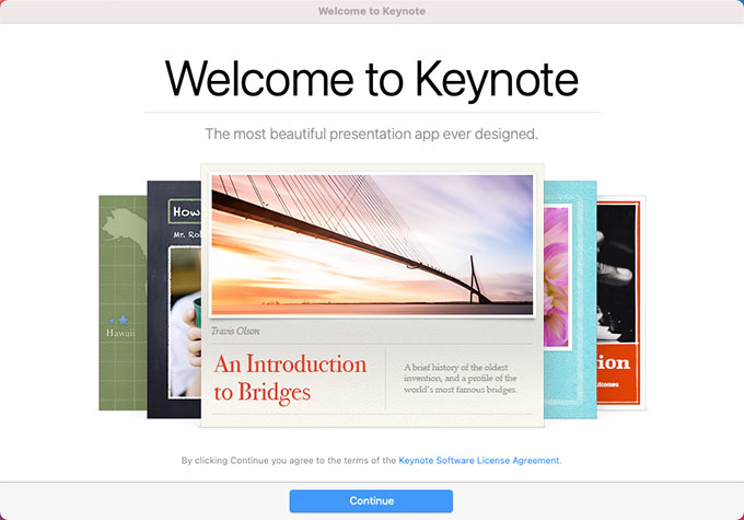 keynote application for mac